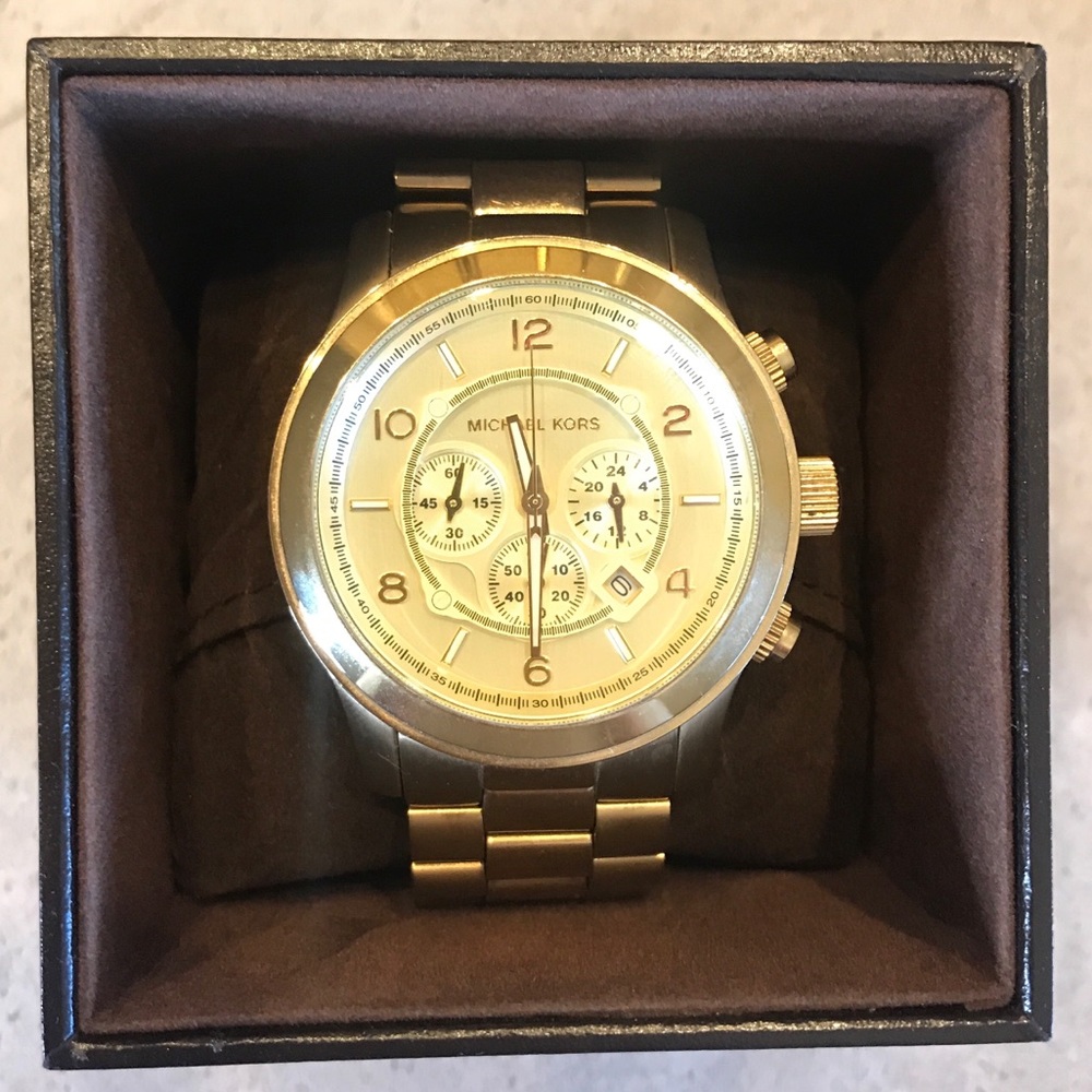 Michael Kors Men's Gold-Tone Stainless Steel Watch